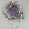 pearl sterling silver tin cup necklace
