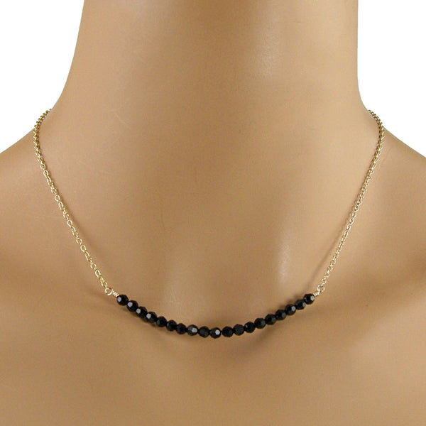 black crystal necklace