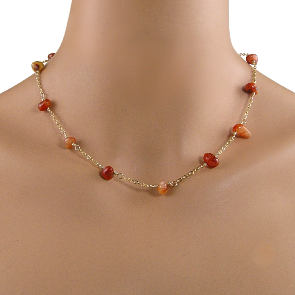 SMELLY so’　carnelian necklace Carnelian Necklace | S for Sparkle