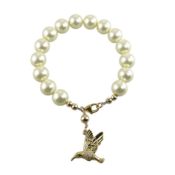 Pearl Silver Heart Photo Locket Bracelet, Pearl Birthstone Bracelet– Jewelry  By Tali
