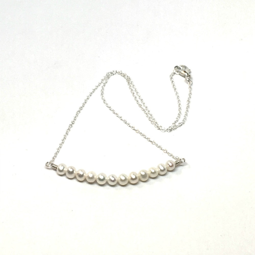 dainty pearl necklace