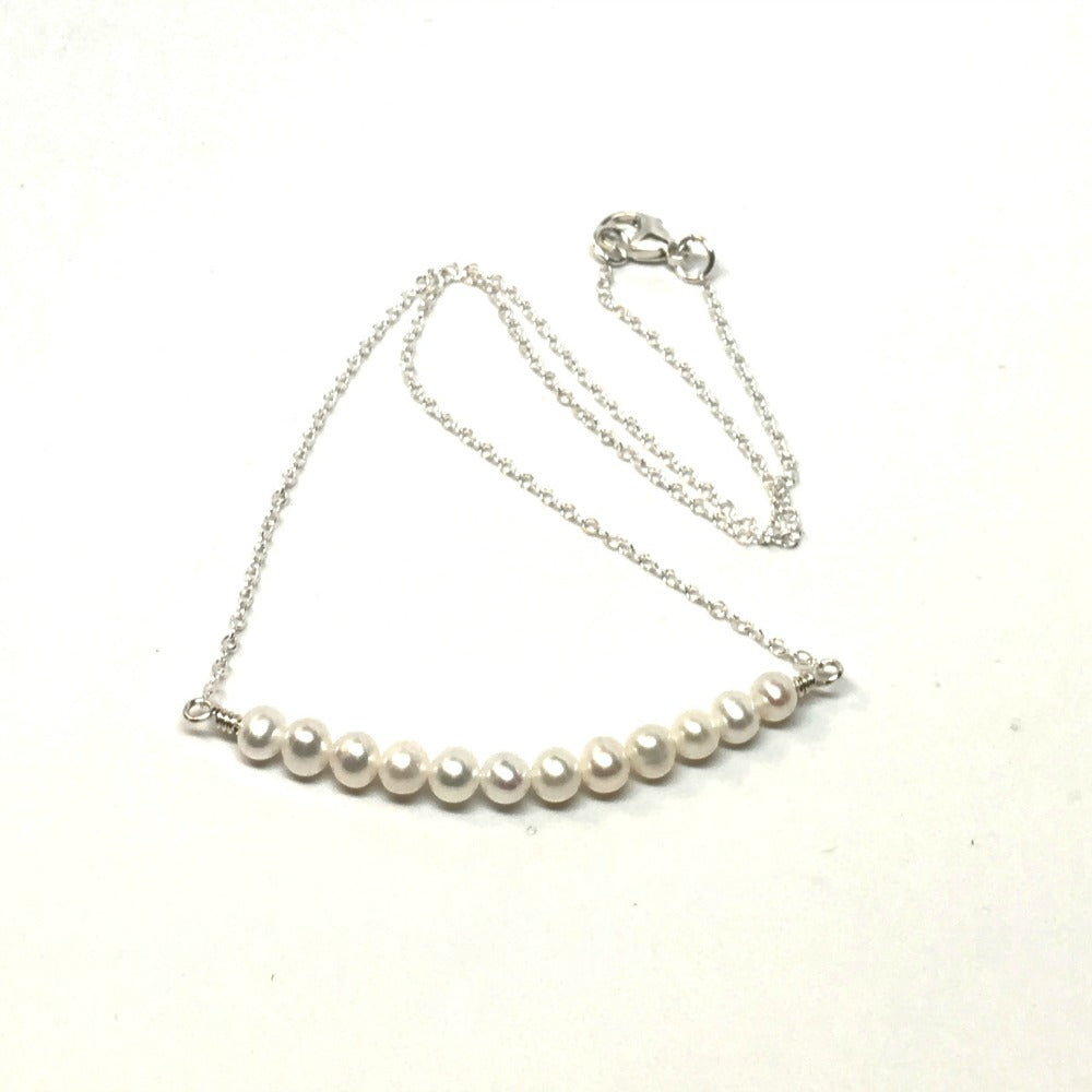 dainty pearl necklace