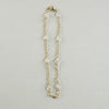 clear crystal gold chain anklet