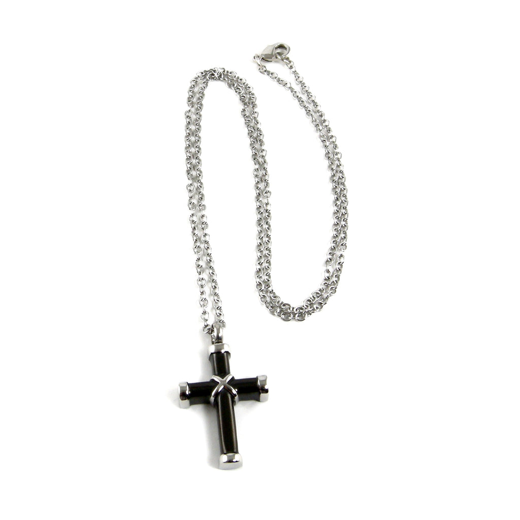 Hollow Heart Cross Urn Necklace For Ashes Cremation Pendant Keepsake  Memorial US | eBay