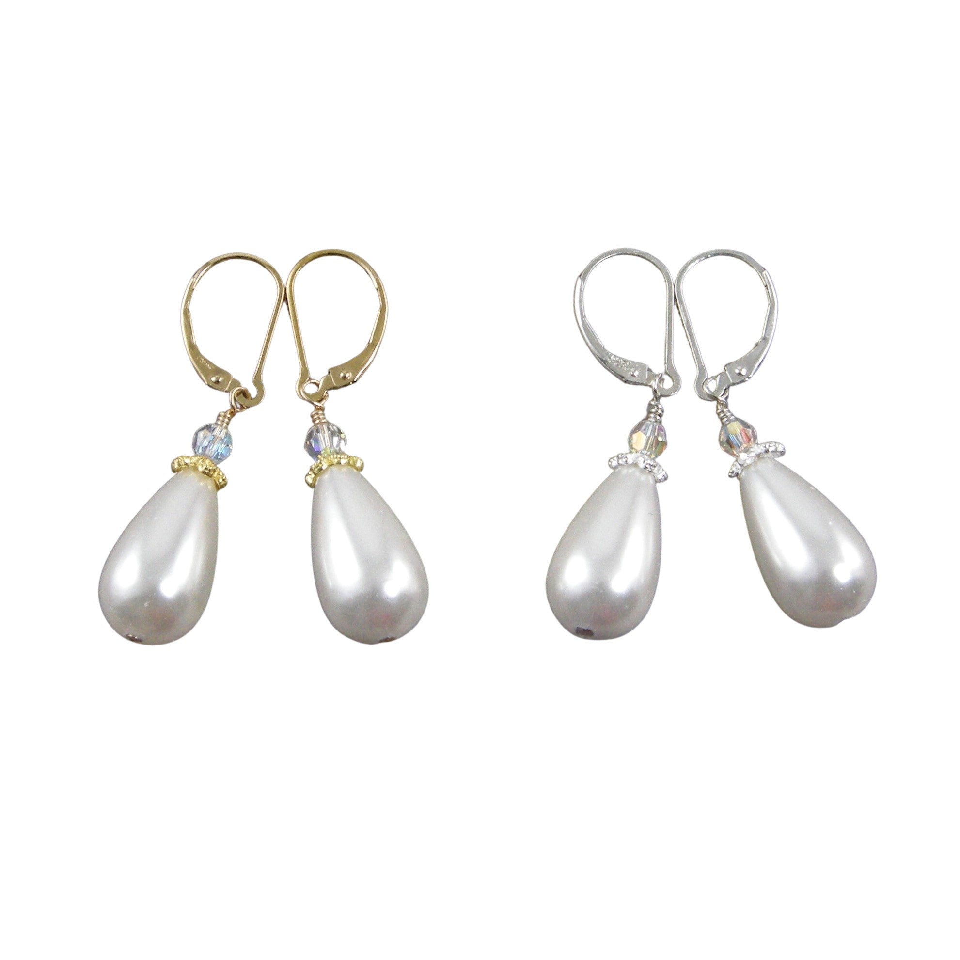 ◇Monday Edition◇ Teardrop Pearl Unbalanced Earrings Silve DROP EARRINGS - MONDAY EDITION