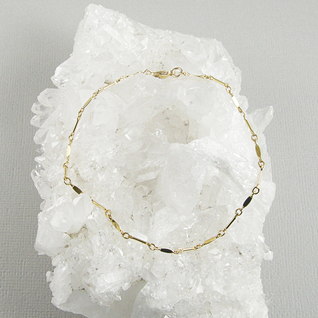 gold chain anklet