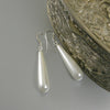 long white teardrop pearl earrings