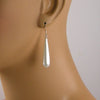 long white teardrop pearl earrings
