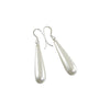 long white teardrop pearl earrings