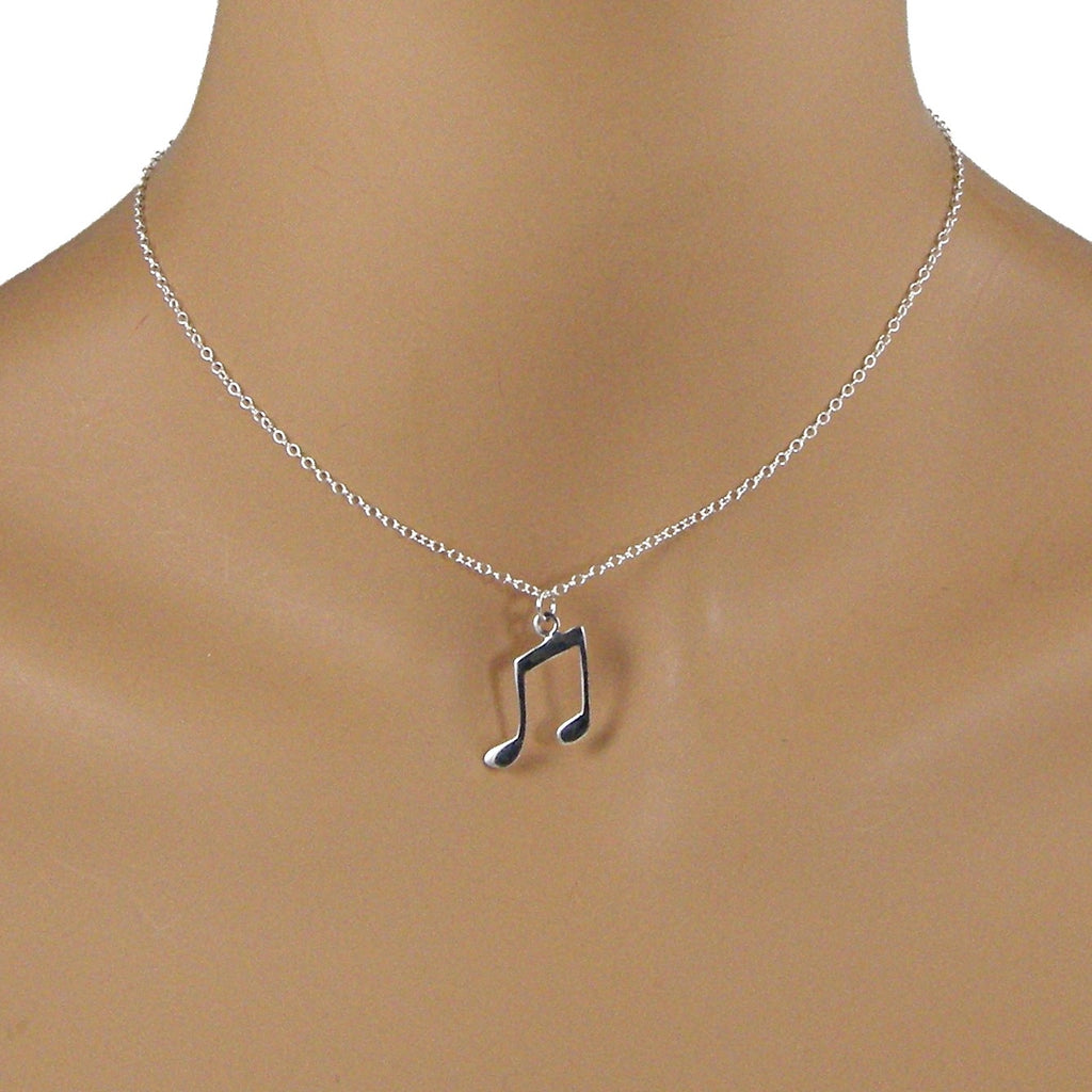 Music Note Pendant Necklace - Single Note Pin - Personalized Music pin –  momentcreator.com