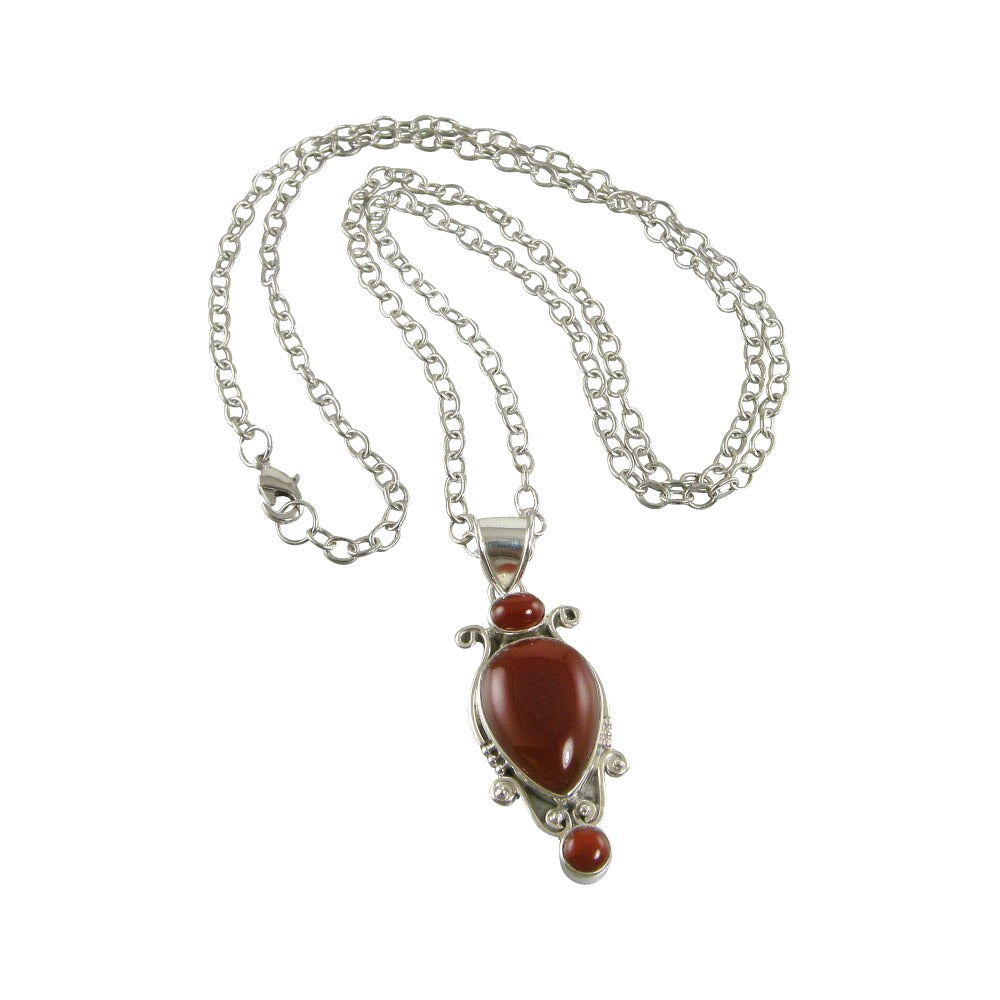 Red onyx outlet necklace