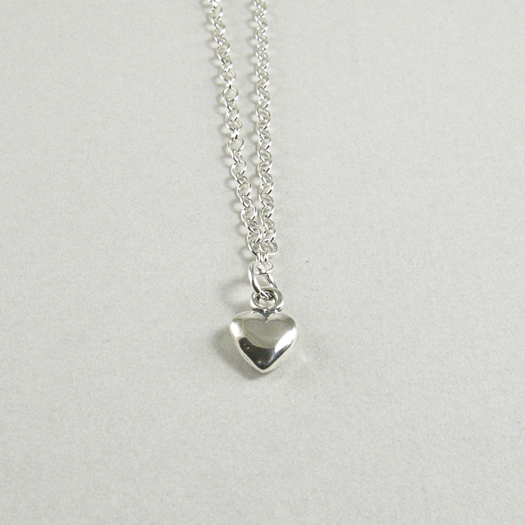 small sterling silver heart anklet