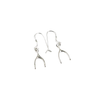 sterling silver wishbone earrings
