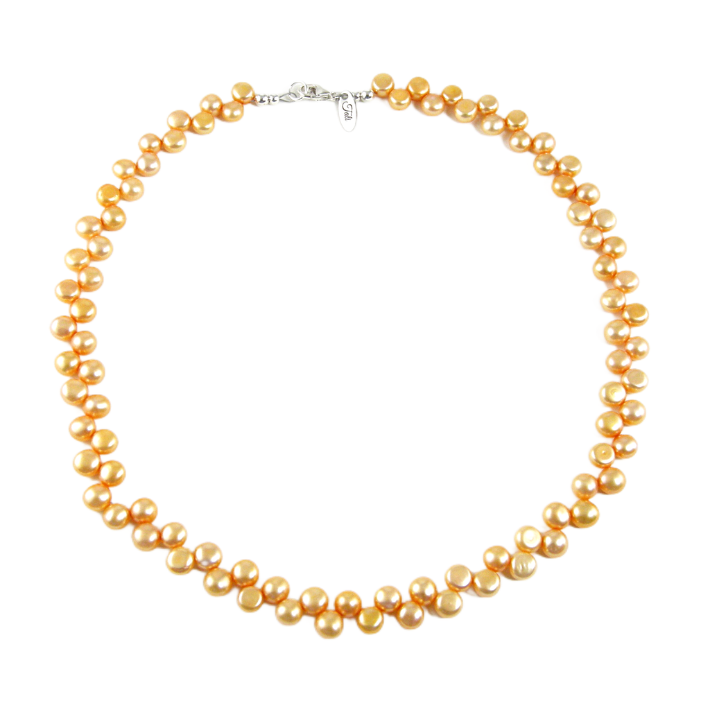 yellow pearl necklace
